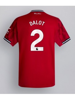 Manchester United Diogo Dalot #2 Replika Hemmakläder 2025-26 Kortärmad